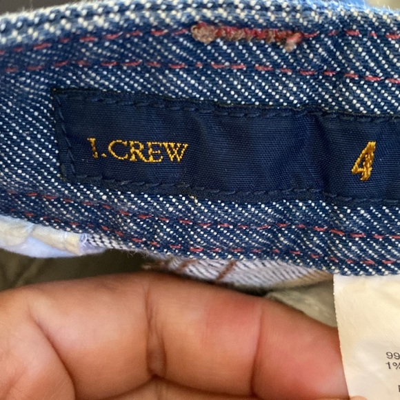 J. Crew Wide Leg Cropped Jeans Women's Sz 4 Blue Gray Denim 4 Pocket MachineWash - Picture 6 of 8